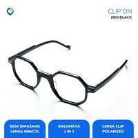 Gambar zonakacamata - Clip On Jiro Black - Frame Kacamata - Pria/Wanita dari zonakacamata_NEW Kota Surabaya 3 Tokopedia