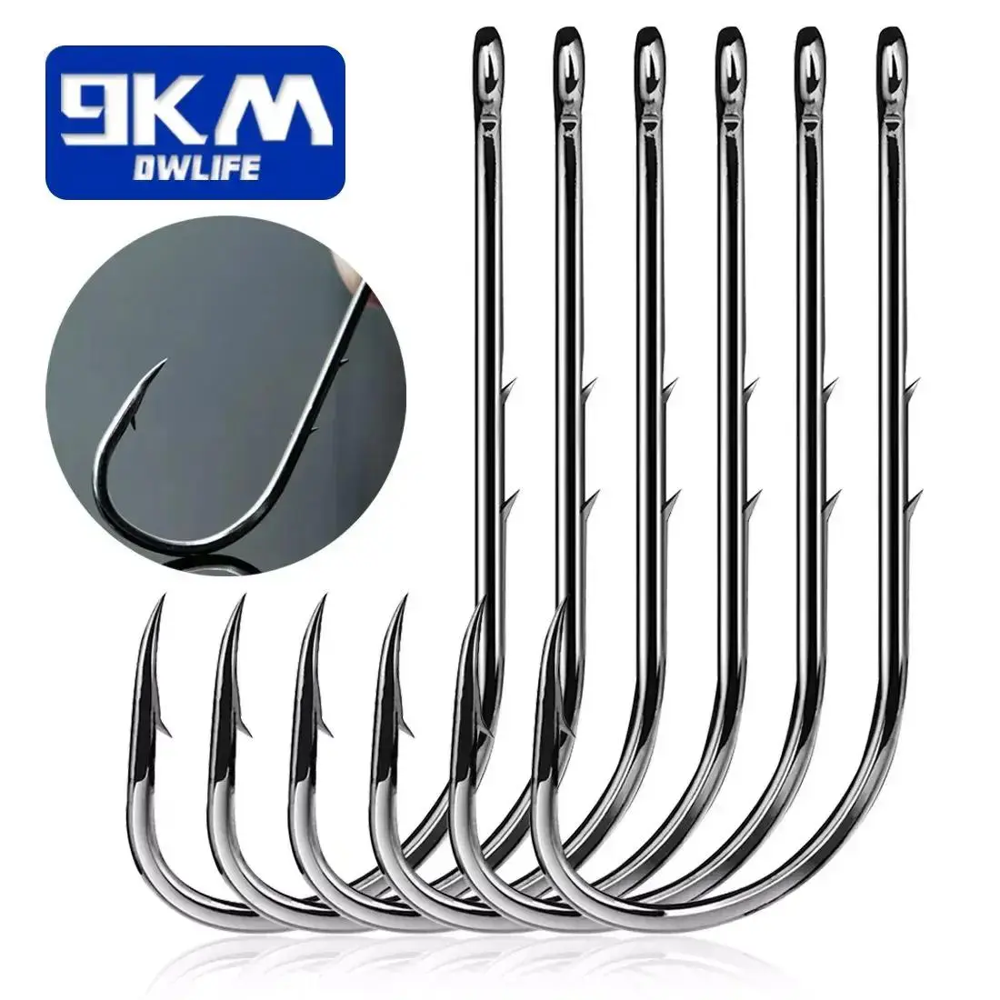 Baitholder Fishing Hooks, 50pcs/set Sea Barbed Fishing Lures Shank Beak Live Bait Holder, Carp Fishing Jig Worm Hooks Accessories Tackle