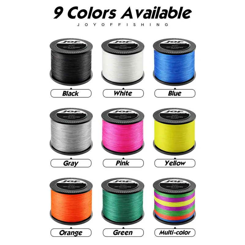 Dây Câu Cá, JOF, Bện 4 Sợi, Multifilament, Dài 300M, Thích Hợp Để Câu Cá Chép, Dây Bện Nhật Bản, Câu Cá Biển, Có Thể Dùng Làm Dây Pe, Phụ Kiện Câu Cá Đi Câu Bắt Cá Fish Fishing 1
