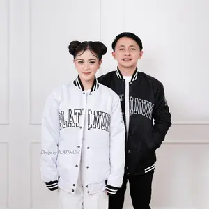 PLATINUM WORLD JAKET VARSITY PARASUT ANTI AIR 80% PREMIUM QUALITY Fit Lembut