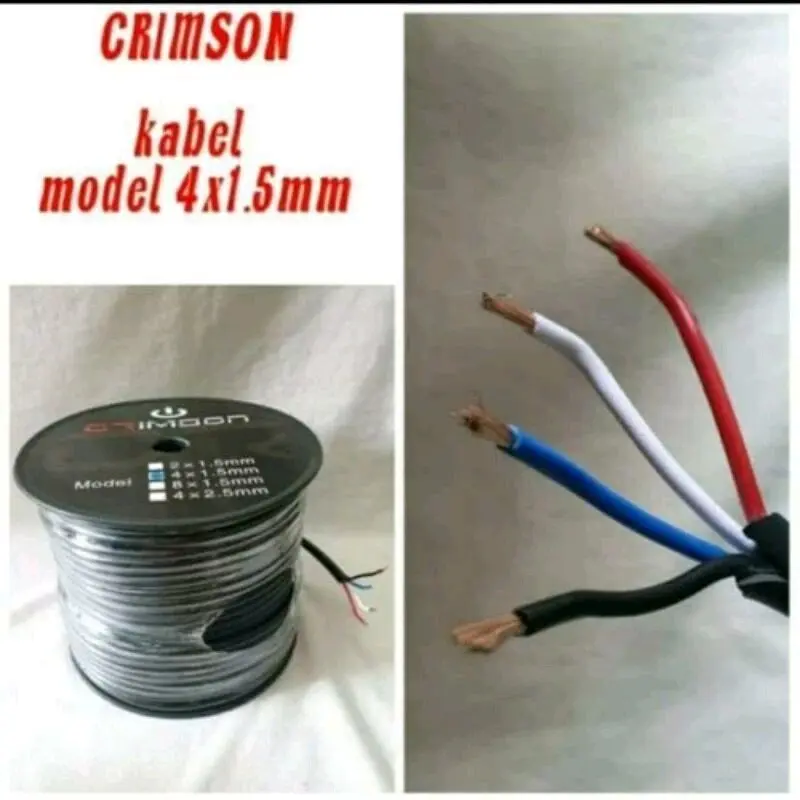 kabel speaker Crimson isi 4x1.5 panjang 5meter
