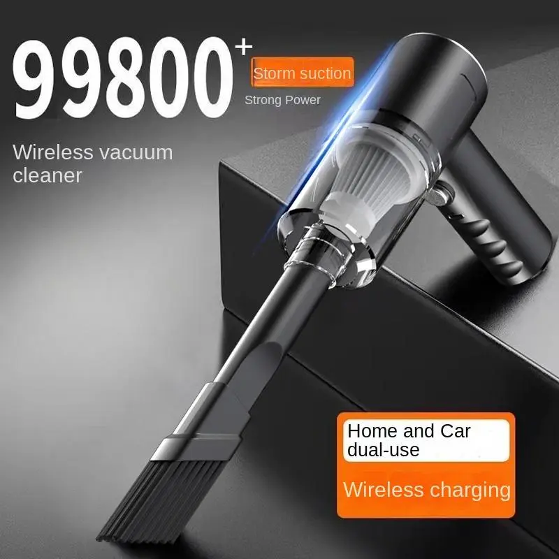 Practical Combination Vacuum Cleaner USB Charging Car Household Vacuum Cleaner Small Car with Fully Automatic High Power Powerful Cleaning