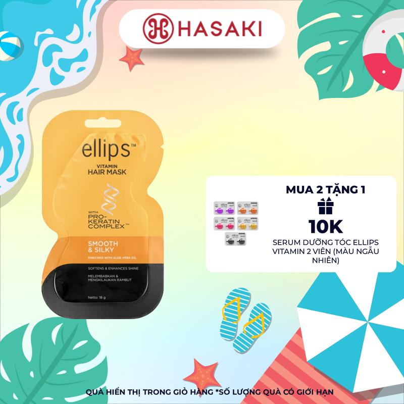 [MUA 2 TẶNG 1] Kem Ủ Tóc Ellips Keratin Hỗ Trợ Dưỡng Tóc 18g | HASAKI BEAUTY Women Nữ