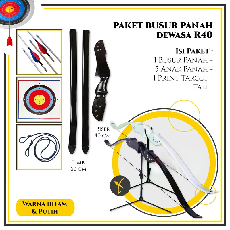 Paket Busur Panah  Dewasa R40M 1