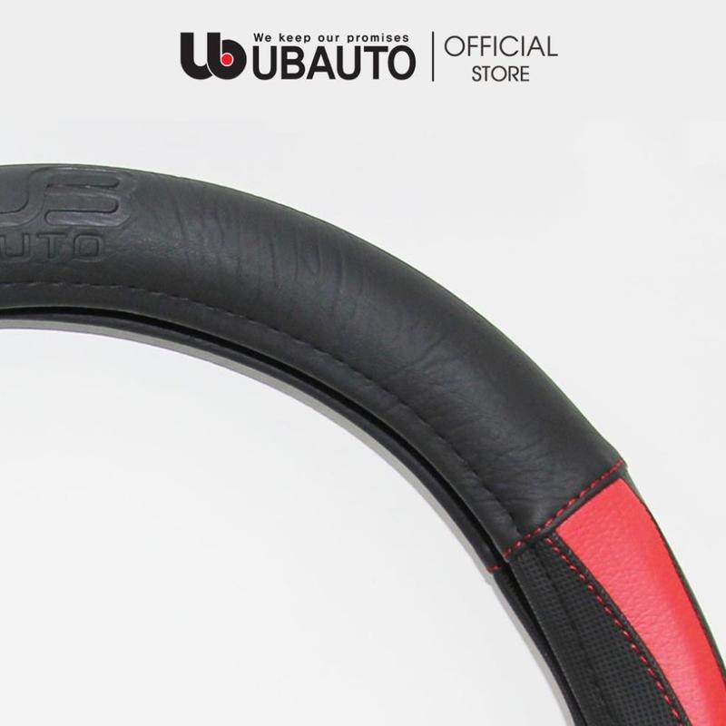 Bọc vô lăng ô tô đẹp cao cấp UBAUTO Hàn Quốc da nhân tạo giá tốt phù hợp các dòng xe có vô lăng 37-38cm 5