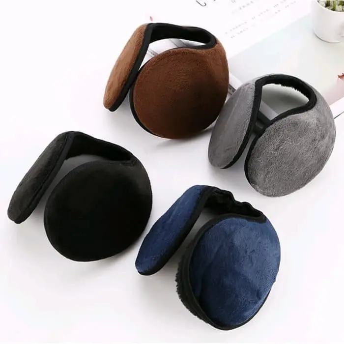 Penutup / Penghangat / Pelindung Telinga Pendek Bahan Kain Beludru / Earmuff Winter Musim Cuaca Dingin