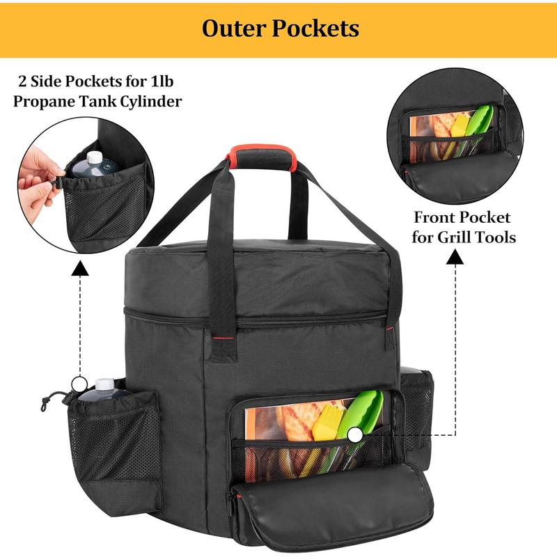 TikTok Shop Stove Carry Bag Compatible with Coleman 4 in 1 Portable Camping Stove Outdoor Grill Storage Case with Pockets for Grill Tools for Camping Tailgating Grilling Bag Only