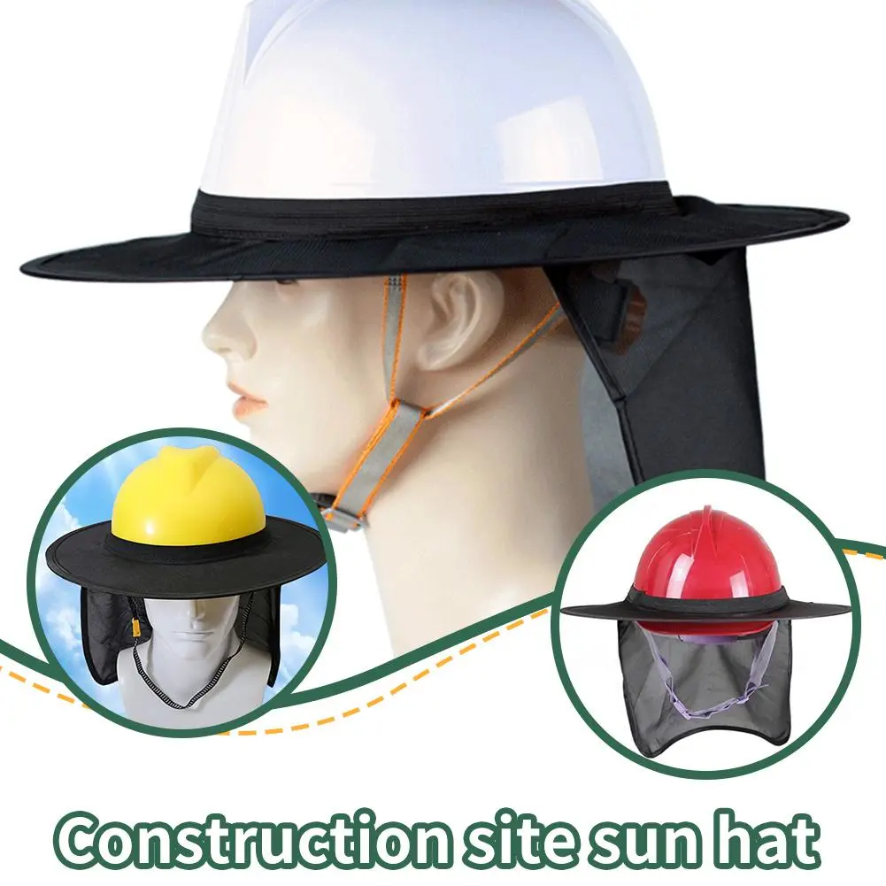 Outdoor Construction Safety Helmet Visor Uv Sun Protection Hat B6L6