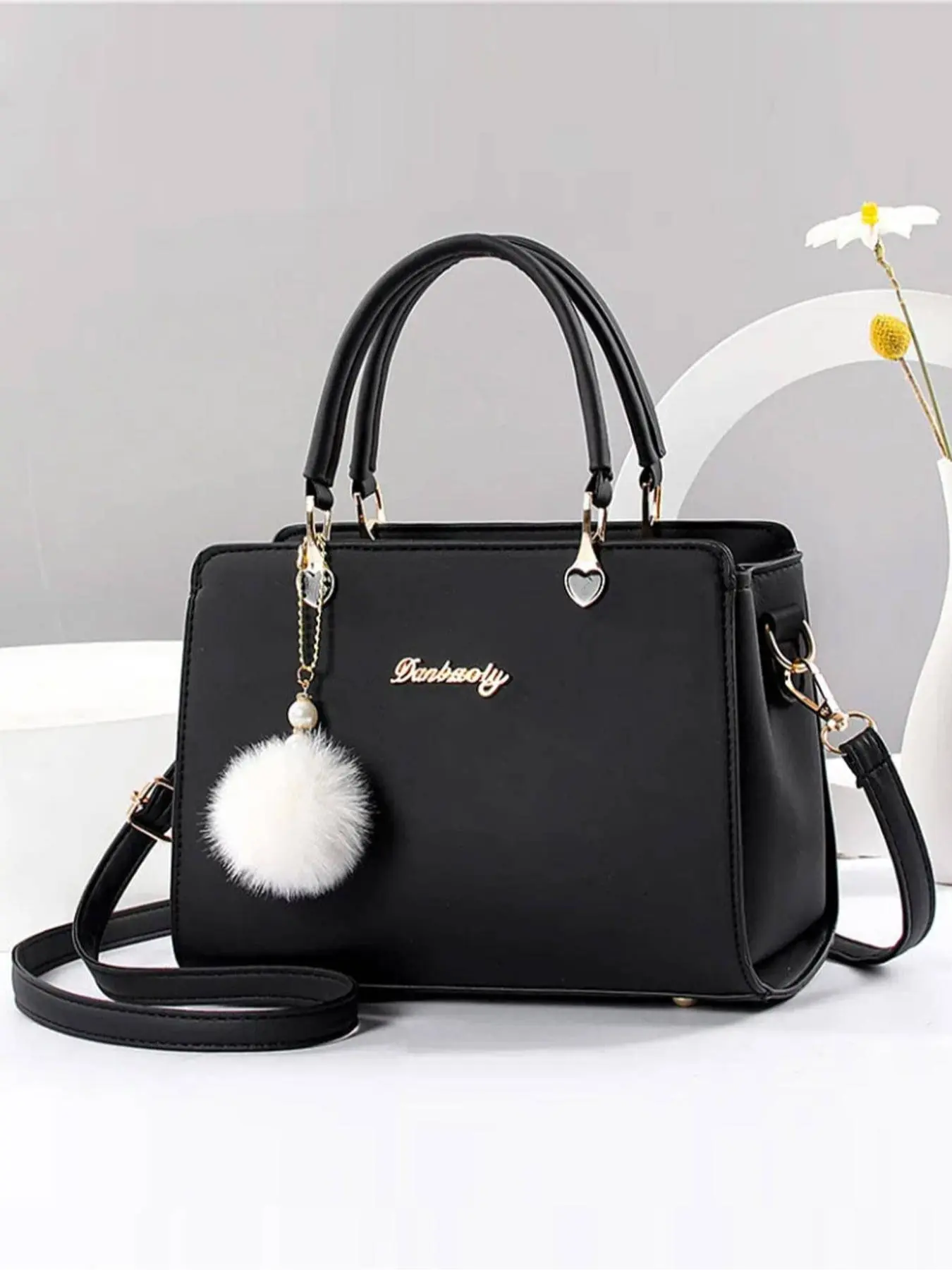 Women's Minimalist Elegant Plain Color Handbag, Fashionable Large Capacity Shoulder Bag for Daily Life, Casual Trendy Versatile Commuting Bag for Women