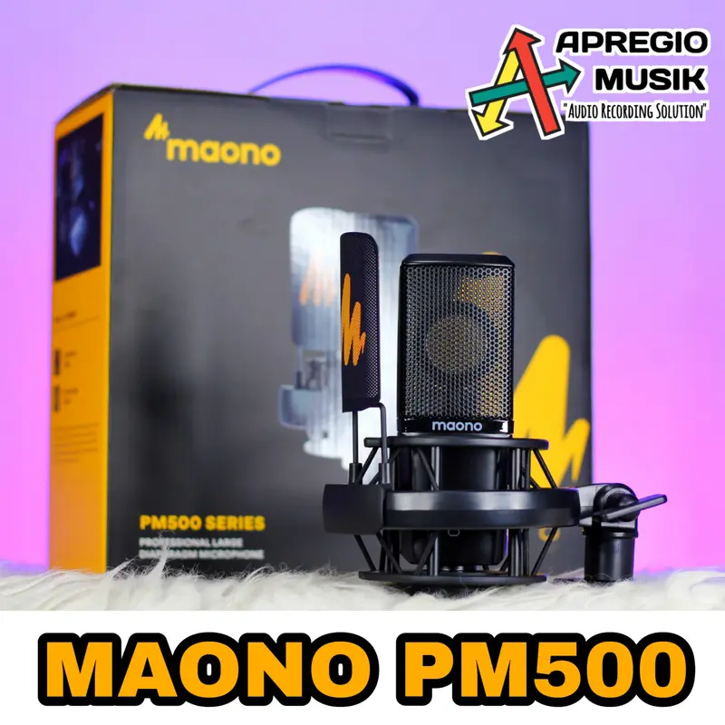 MAONO AU-PM500 PM 500 Professional Large Diaphragm Microphone with Hardcase 0