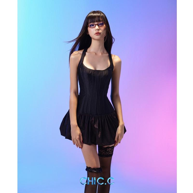 [RUEdeRUE] TISO DRESS | Đầm Corset Ôm body phối Chân váy ngắn nữ tính, quyến rũ