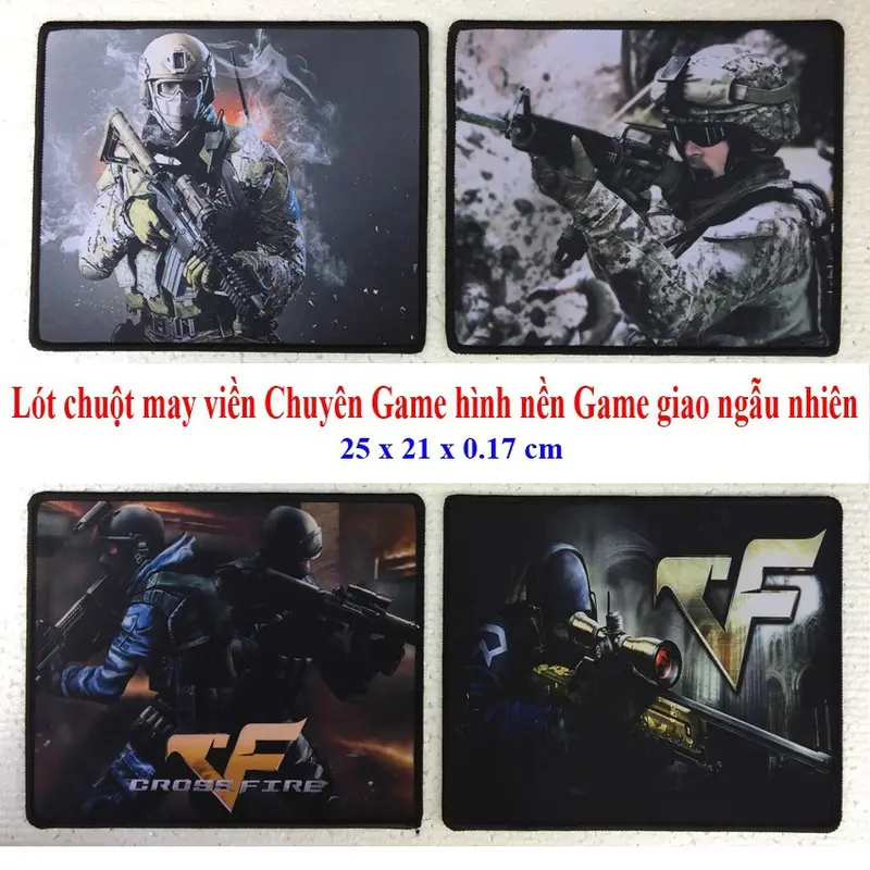Miếng lót chuột Chuyên Game có may viền size 25x21cm mã L11 - Loại MousePad Control và Speed 2