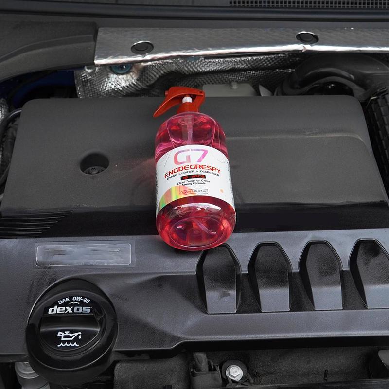 Product Introduction of Car Engine Bay Cleaner, 1 Count Powerful Decontamination Oil Dust Grease Remover, Professional Engine Warehouse Compartment Cleaner 5