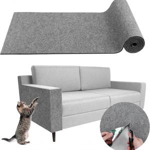 Rascador para gatos autoadhesivo y recortable, hecho de material de fieltro, resistente a arañazos, personalizable en tamaño, protector para muebles, versátil, accesorios para el hogar de mascotas