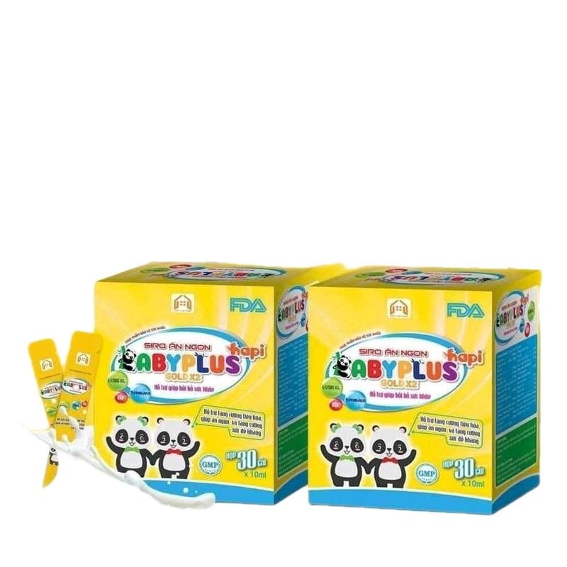 Siro Ăn Ngon Babyplus - Hộp 30 gói, Hỗ Trợ trẻ Biếng Ăn, Hỗ Trợ Hấp Thu dành cho bé từ 6 tháng tuổi trở lên, Vitamin Men Vi Sinh