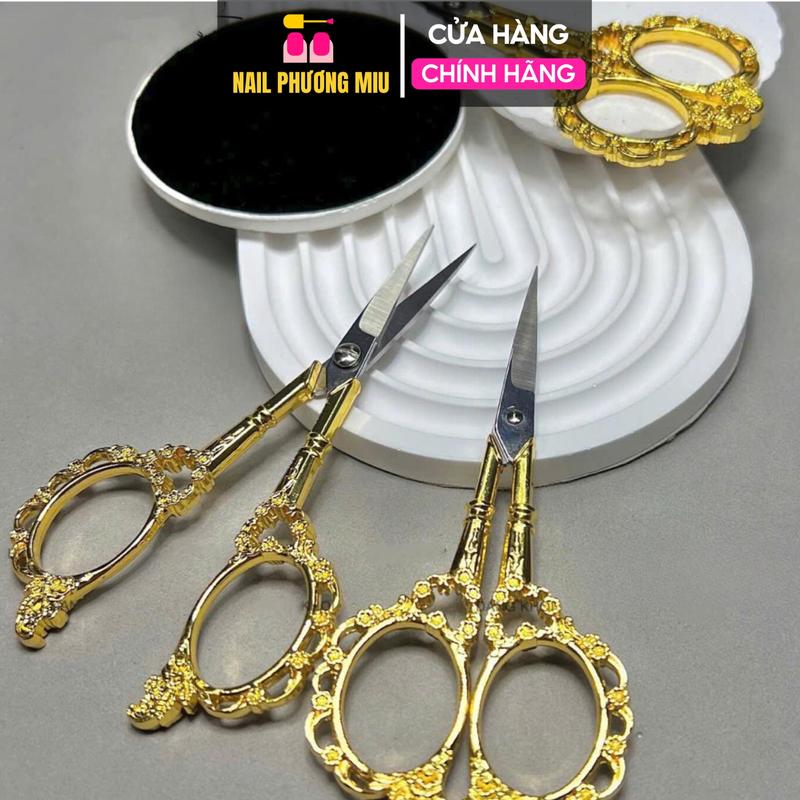  Kéo Hoàng Cung Cắt Móng Giả Cắt Form Bằng Thép Không Gỉ Sang Trọng Lưỡi Cắt Sắc Làm Nail Dễ Sử Dụng Nail Phương Miu Nữ Women 