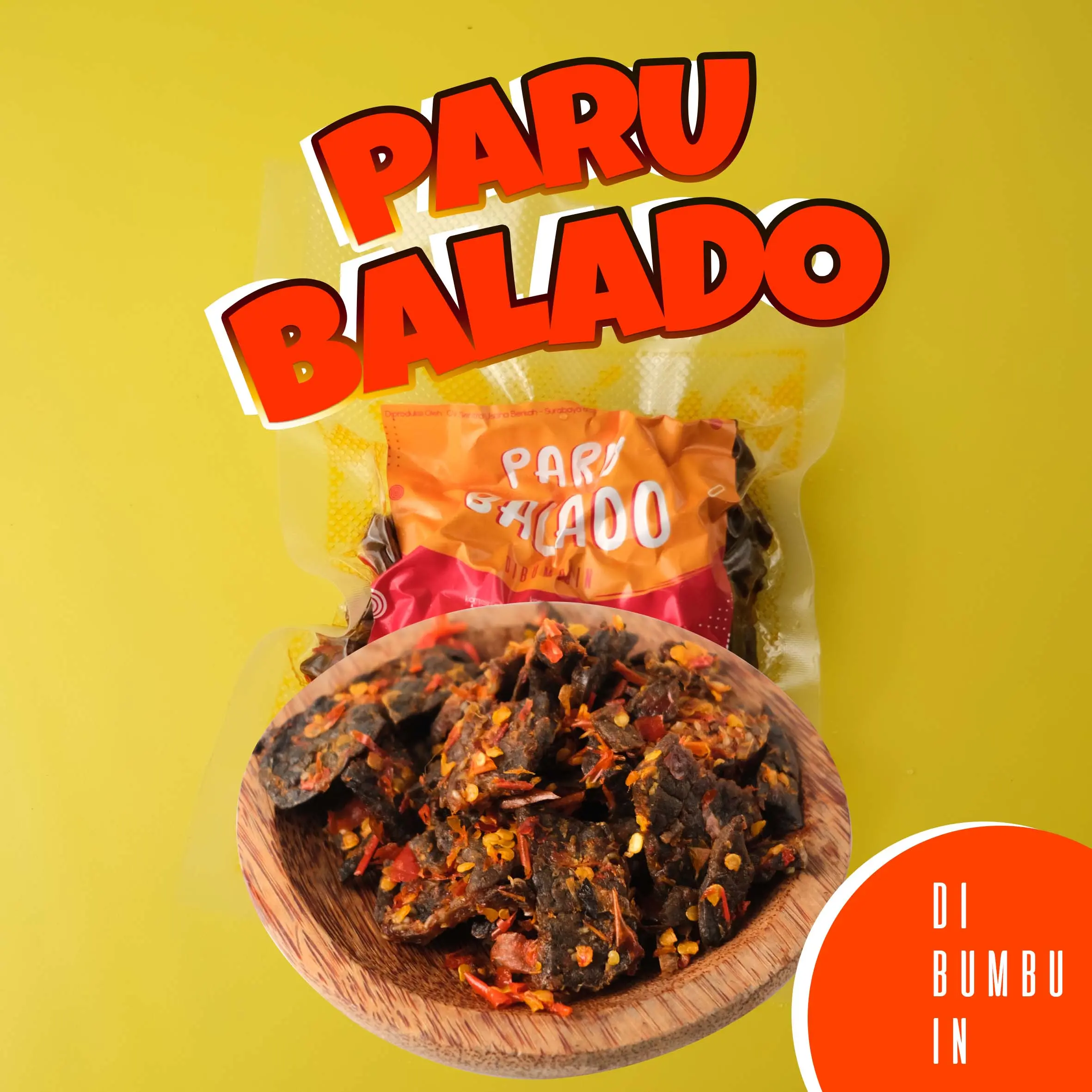 Dibumbuin - Paru Balado - 130gr