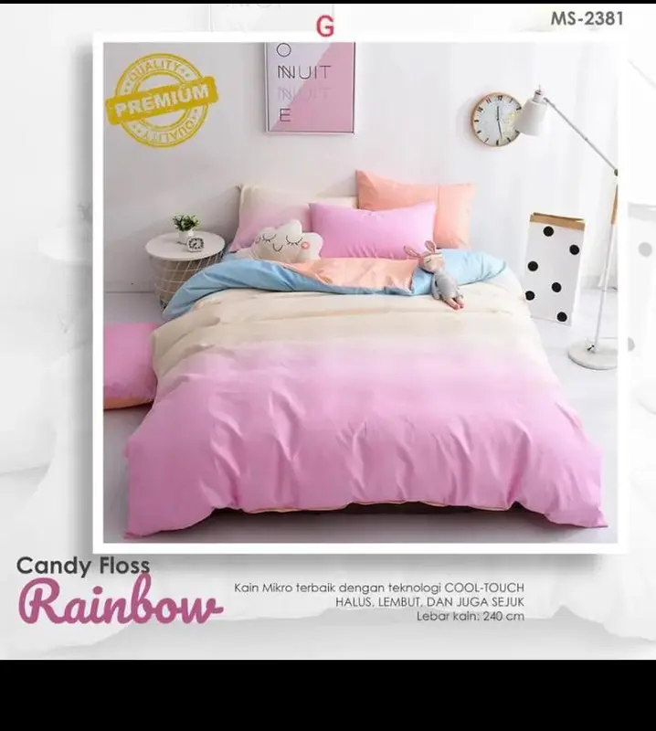 SPREI FULL SET TINGGI 30CM Bantal Katun 3