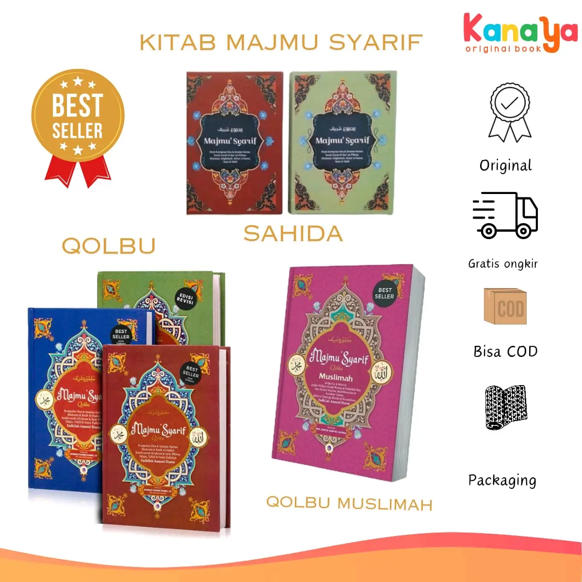 majmu syarif qolbu muslimah sahida Hard Cover