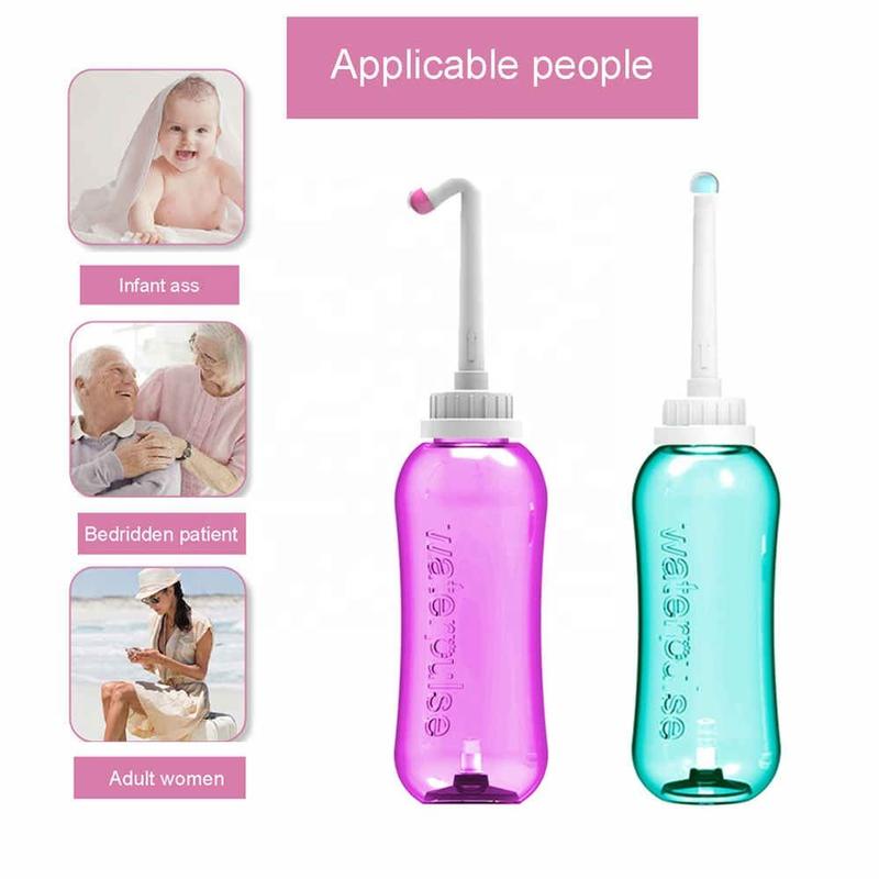 Dr.isla&Airuidu Bidet Portable 500ml Travel Woman Body Cleaner Membersihkan Bokong Bayi ED450 Portabel membersihkan Bottle 4