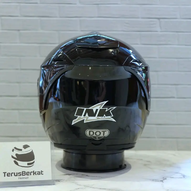 Helm INK Dynamic Polos Black Half Face Motorcycle Visor 3