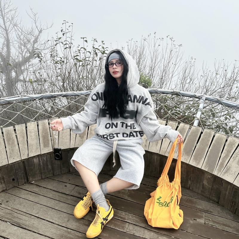 Quần short nỉ bông Nam , Nữ  phong cách 2024