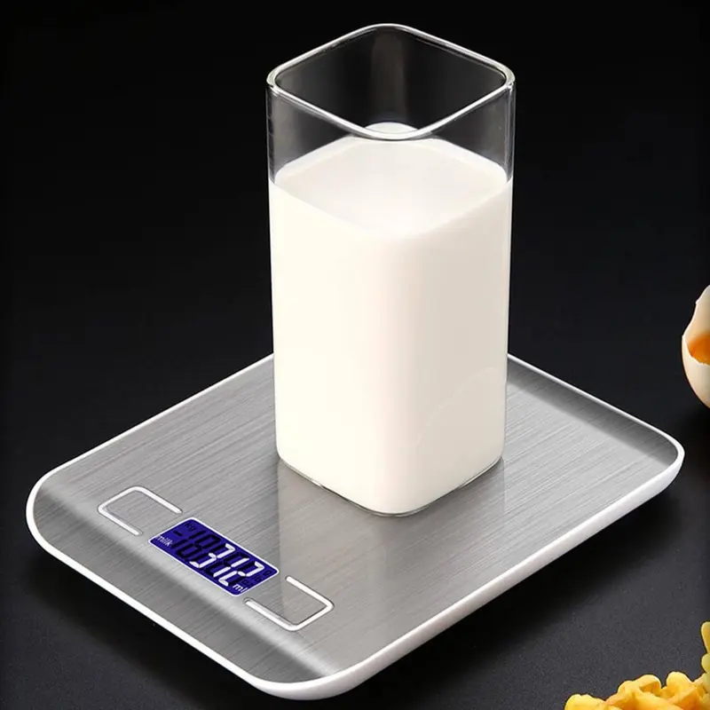 Digital Food Scale, 1 Count Stainless Steel Kitchen Electronic Scale, Baking Food Scale, Precise Weighing Kitchen Measuring Utensils 6