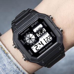 FS Tactical Digital Sports Watch Jam Tangan Tactical Digital Unisex Square Case Water Resistant Alarm Backlight