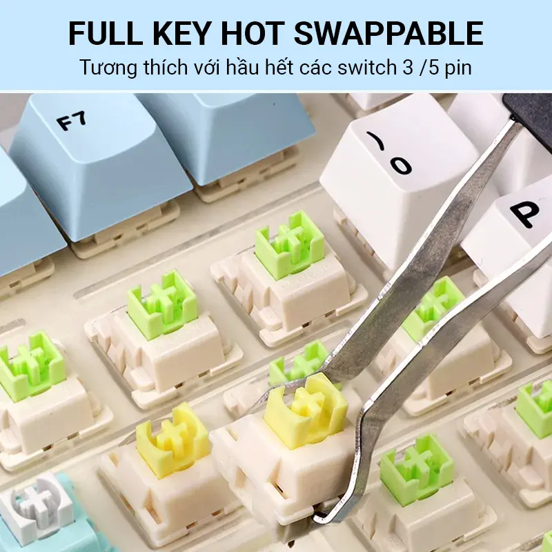 Bàn phím cơ AULA F75 - 3 Mode kết nối - Pin 4000 maH - Full key hotswappable - 75% Layout 80 Keys - Macro Driver - SW cao cấp - Phím PBT 2 màu - 5 lớp chống ồn cực êm - LED RGB 16 triệu màu - BH 12T T | BigBuy360 - bigbuy360.vn Bàn phím cơ AULA F75 - 3 Mode kết nối - Pin 4000 maH - Full key hotswappable - 75% Layout 80 Keys - Macro Driver - SW cao cấp - Phím PBT 2 màu - 5 lớp chống ồn cực êm - LED RGB 16 triệu màu - BH 12T T | BigBuy360 - bigbuy360.vn