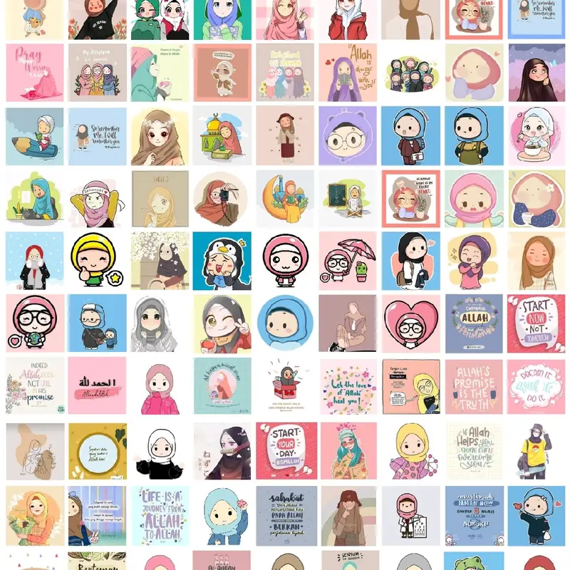 (isi 150pcs ) Sticker kawai / stiker Seal Packing Sticker Freebies stiker Paket 6