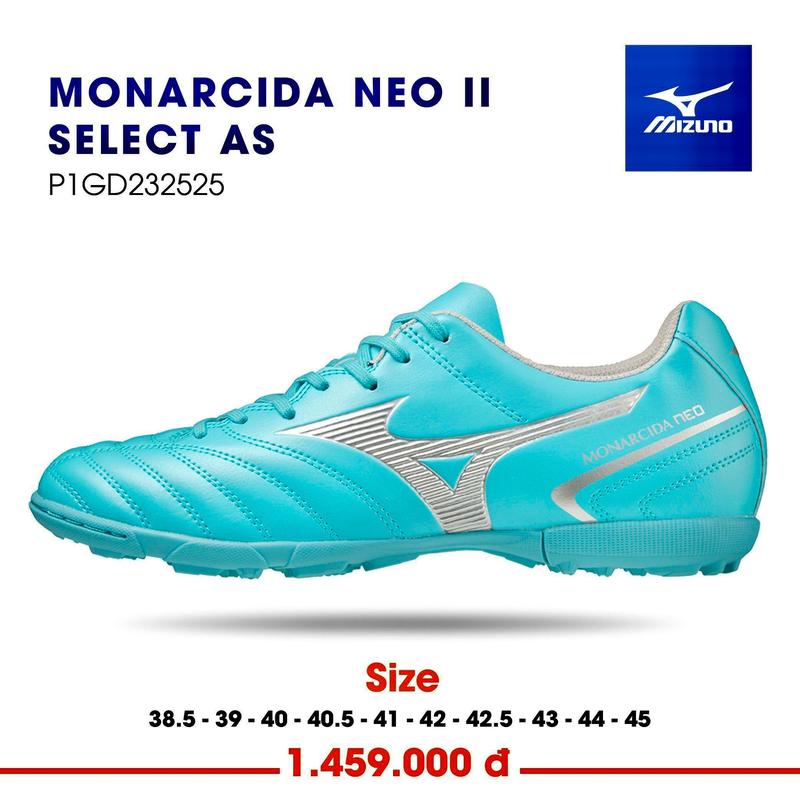 Giày Bóng Đá Chính Hãng Mizuno Monarcida Neo 2 Select As 2023 Sport Sneaker Nam Tập Thể Dục Giày Thể Thao [Tặng Kèm Túi]