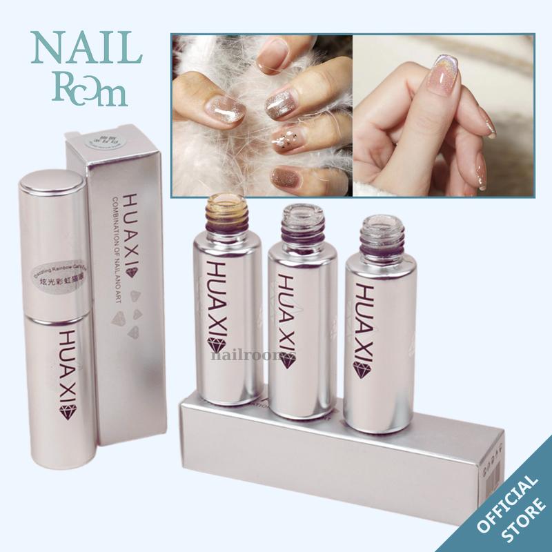 Top sơn gel mắt mèo kim cương Huaxi 9D - Sơn top mắt mèo lấp lánh sang chảnh làm nail