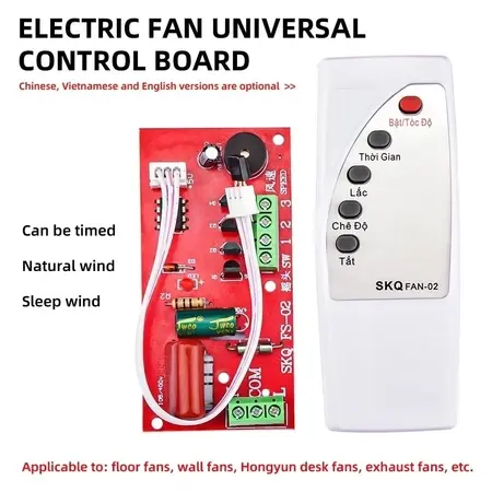 Modul + Remot universal Kipas Angin Modul PCB KIPAS ANGIN YUNDAI / ARASHI / MASPION / COSMOS / MIYAKO / KDK / KIT REMOTE KIPAS ANGIN MULTI UNIVERSAL Tegangan 110-240V