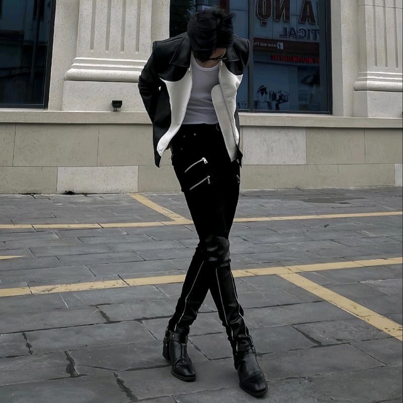 Quần Jean Skinny 4 zip wax ống đồng Menswear Nam