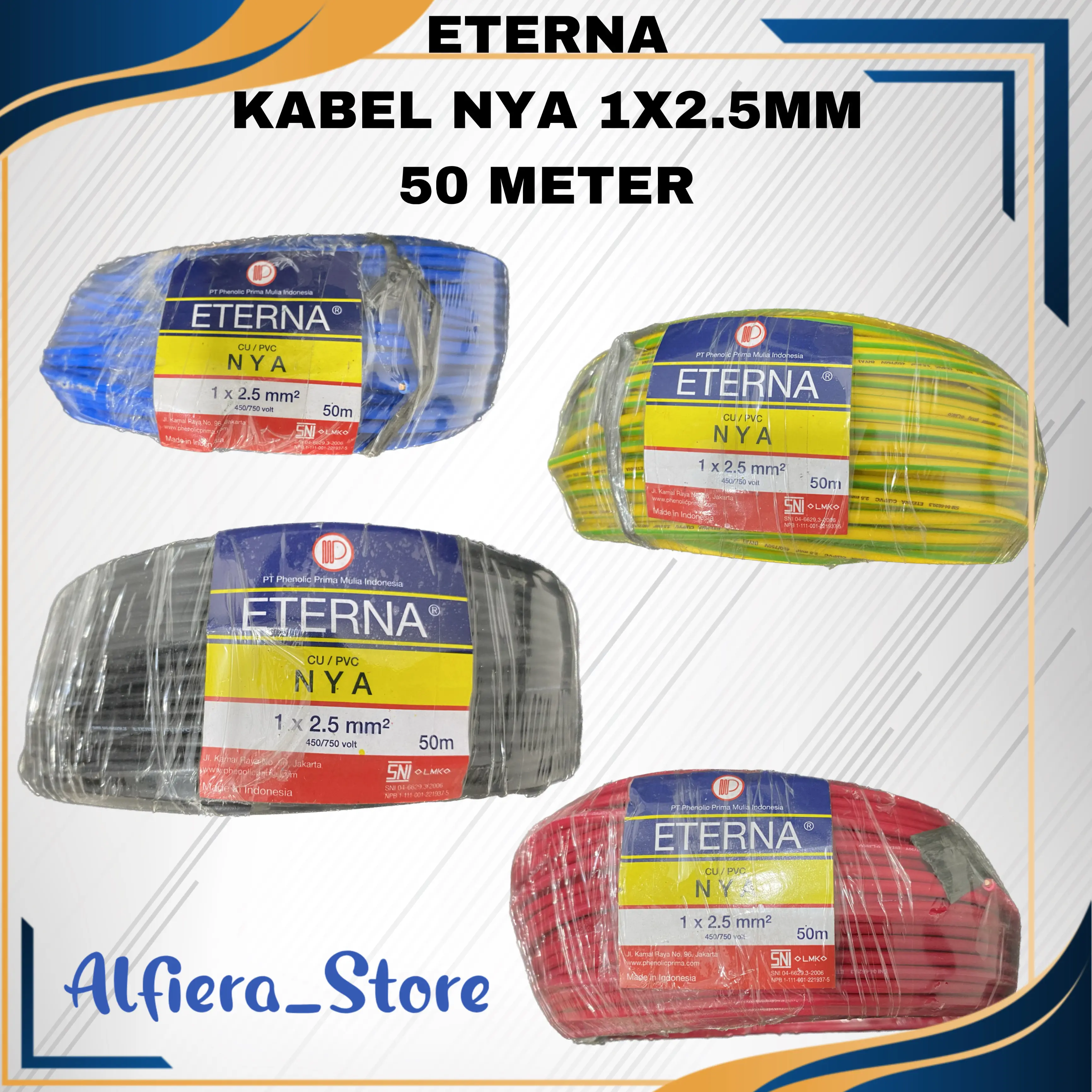 KABEL ETERNA KABEL NYA 1 X 2.5 MM 50 METER