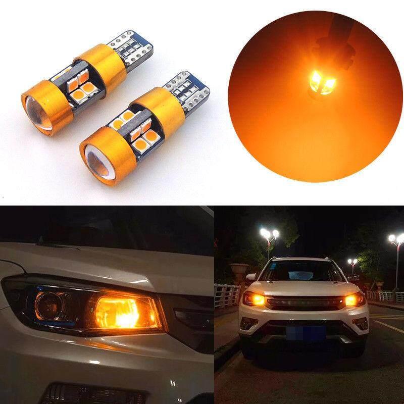 Product Introduction of New 1pair Amber Car Position Parking Lights T10 168 194 2825 W5W 19SMD LED Bulbs 0