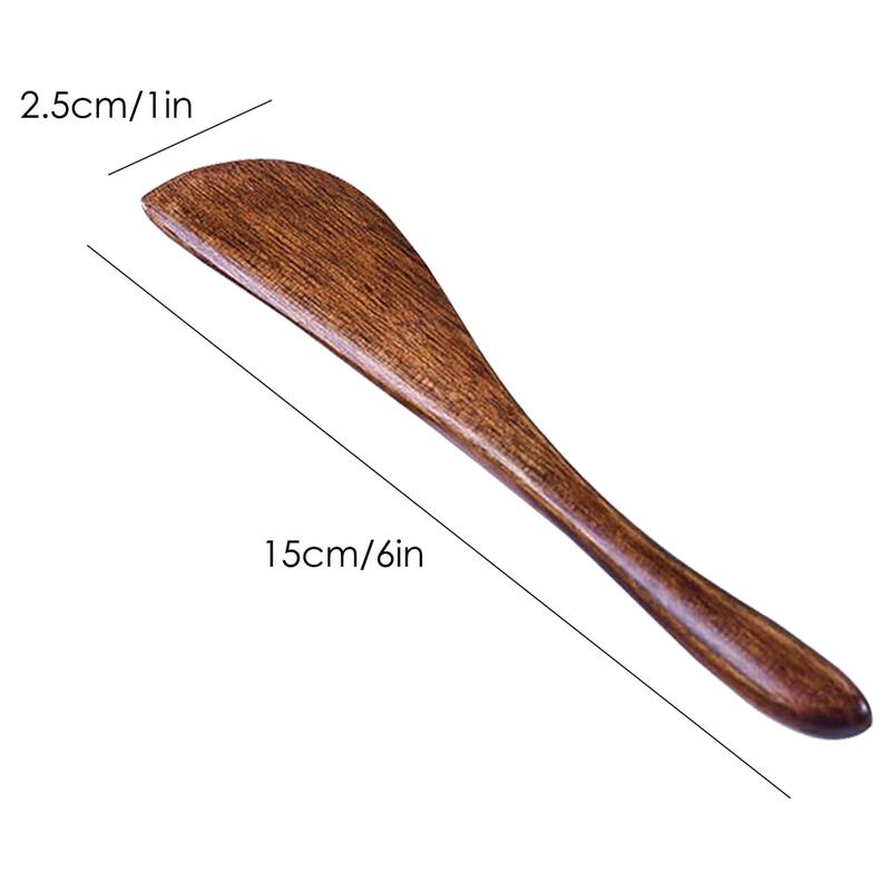 10 Pack Wooden Butter Knife, 6 Inch Condiment Knives Wood Super Handy Kitchen Utensils Jelly Spreader 2