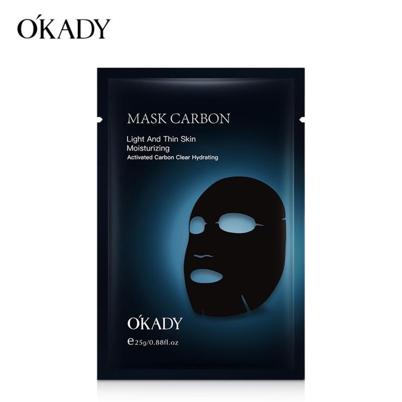 10 Miếng Mặt Nạ Giấy O'KADY Than Hoạt Tính Hỗ Trợ Dưỡng Ẩm, Giảm Mụn 25ml Skincare Silicon Women Nữ Cosmetics Làm Đẹp Da Dưỡng Ẩm Da Mask Đắp Mặt Cho Mặt Dưỡng Da Mặt Kem Face 1