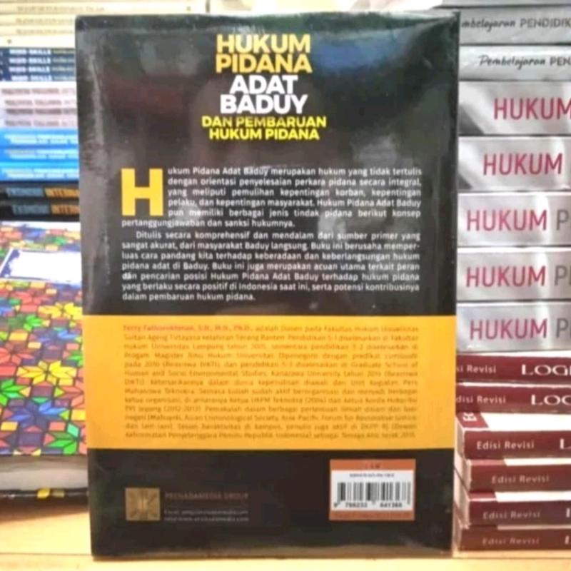 BUKU HUKUM PIDANA ADAT BADUY & PEMBARUAN HUKUM PIDANA ORIGINAL 1