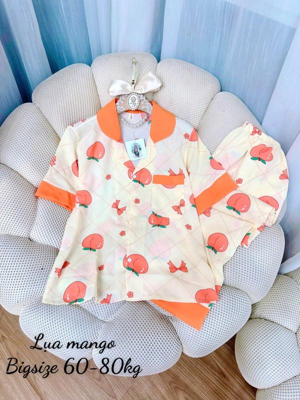 Đồ Bộ Bigsize 60-75kg - Đồ Ngủ Pijama Lụa Mango 1