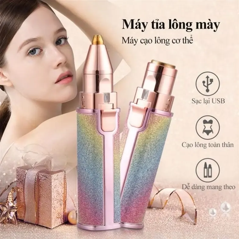 Máy Tỉa Lông Thẩm Mỹ Cao Cấp Cho Phái Đẹp - Bút Tỉa Lông Mày Women Nữ 0