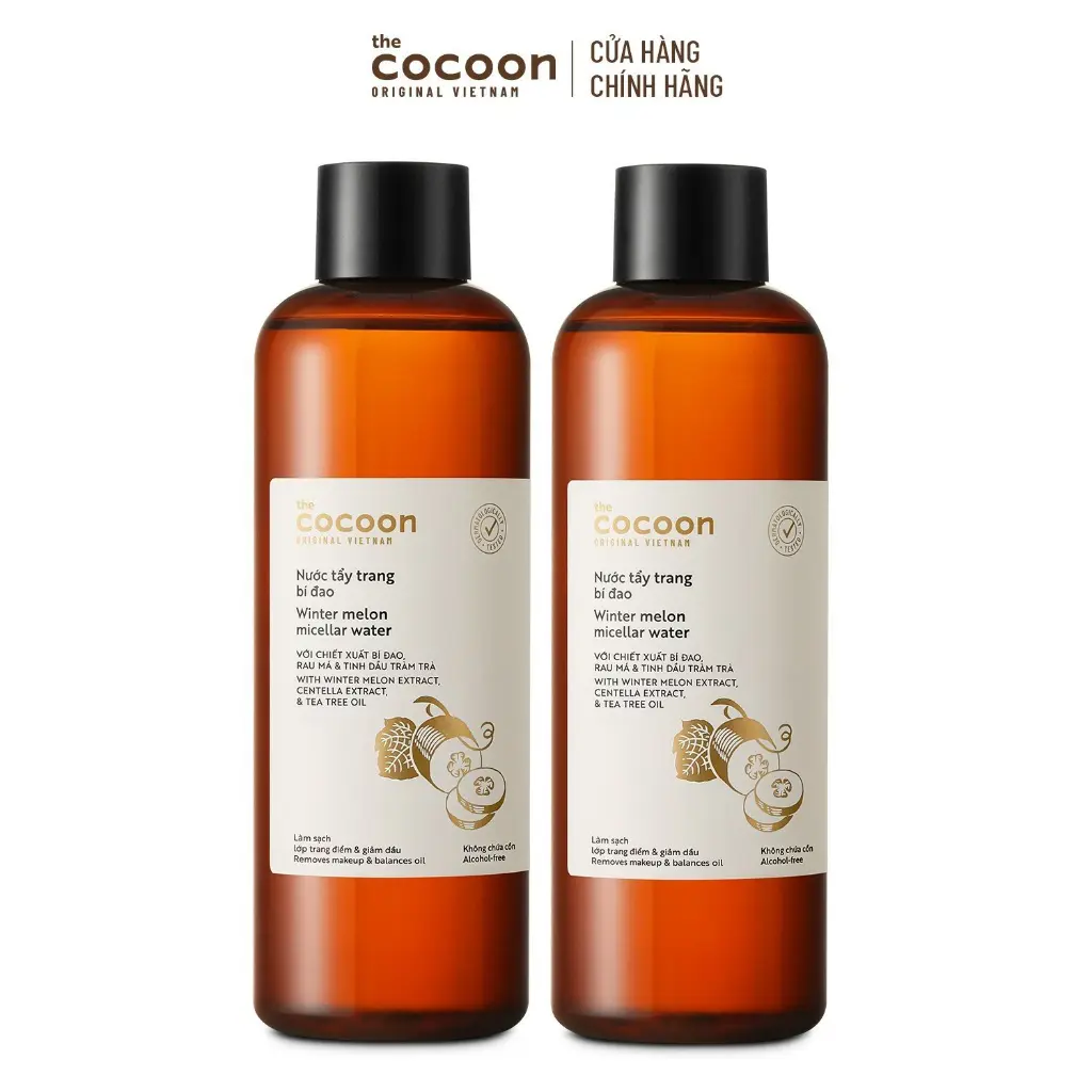 Nước tẩy trang bí đao Cocoon tẩy sạch makeup 500ml