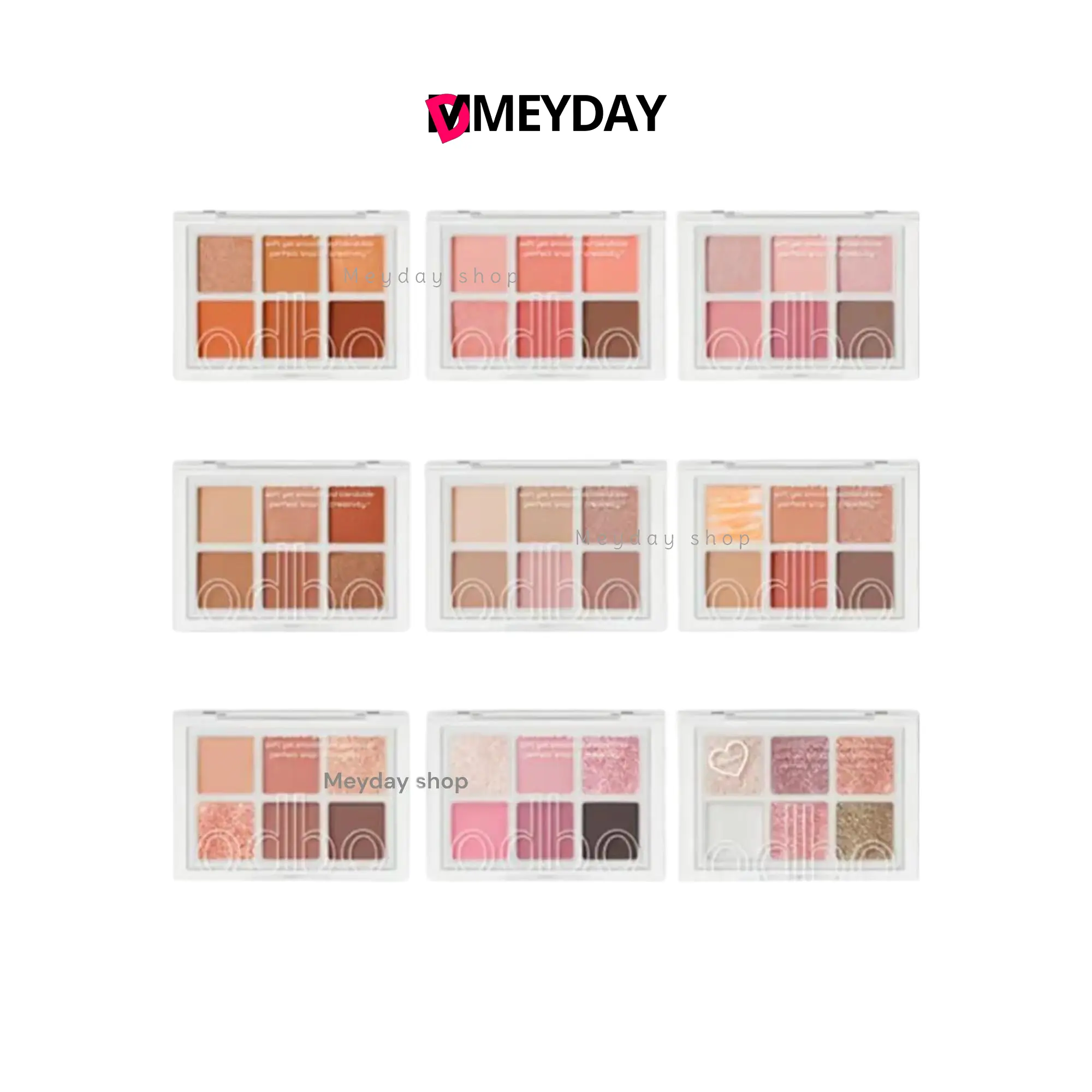 (OD276) odbo อายแชโดว์ พาเลท โอดีบีโอ ซิกเนเจอร์ ทาตา พาเลทแต่งตา Odbo Signature Eyeshadow Palette 4.8 g
