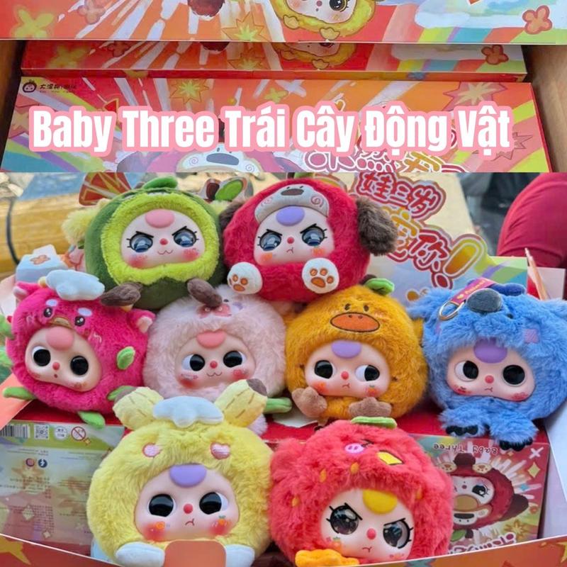[CHÍNH HÃNG] Blindbox Baby Three Trái Cây Động Vật Hộp Mù Bé Ba Chính Hãng ( Set 8 hộp )