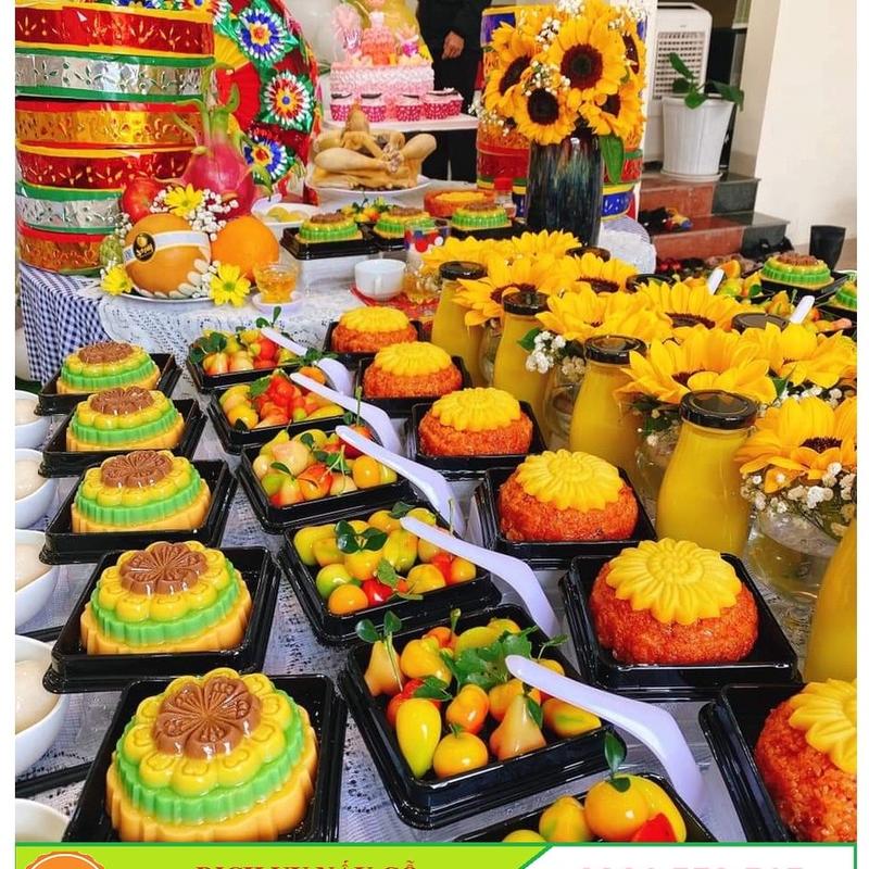 12,13 hộp bát, cốc, dĩa, muỗng, ly nhựa làm mâm cúng thôi nôi, đầy tháng cho bé, nhựa dùng 1 lần - Plastic, Paper bowl