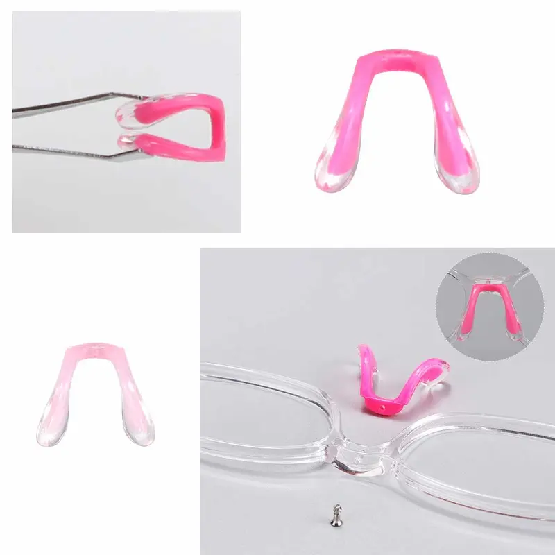 1 Pcs Nose Pad Kacamata Penyangga Hidung Pencegah Turun. - Non Slip Silicone Model L Group 1