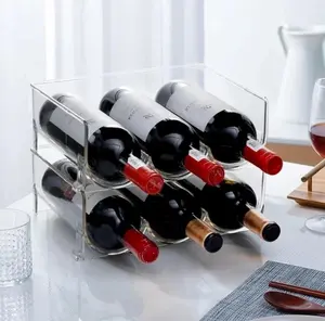 Rak Botol Minuman Susun Transparent TRIPLE / Stackable Bottle Organiser