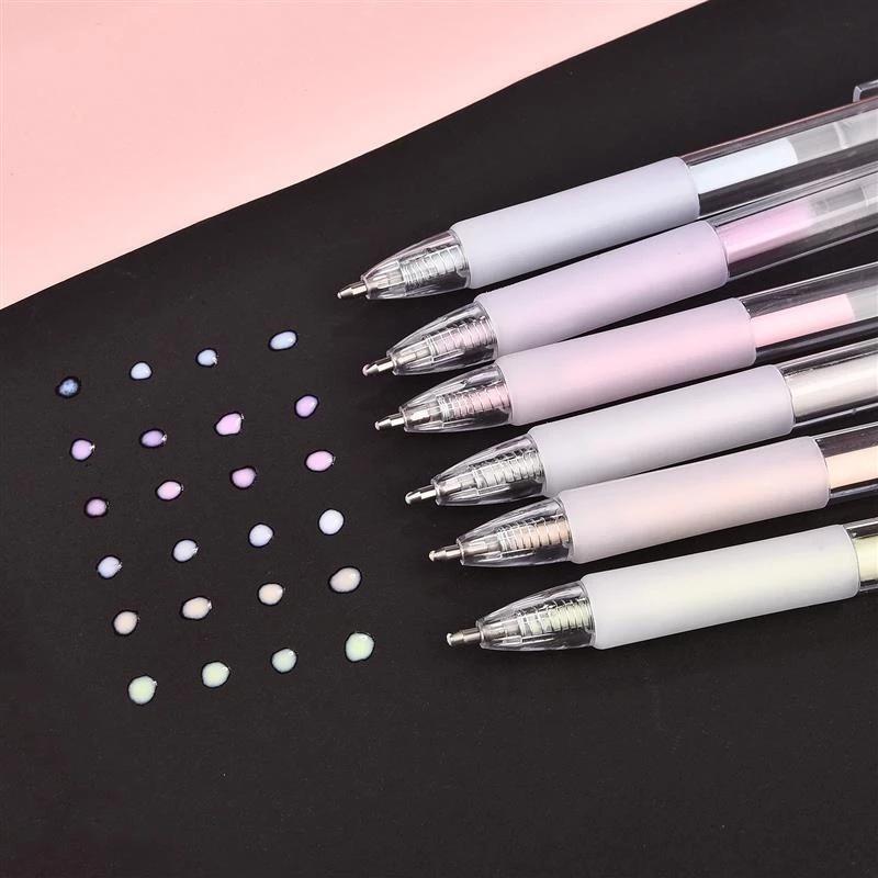 Quick Dry Dot Glue Pen Solid Glue Stick Pens Shape Candy Color High Viscosity Creative Students Stationery 8