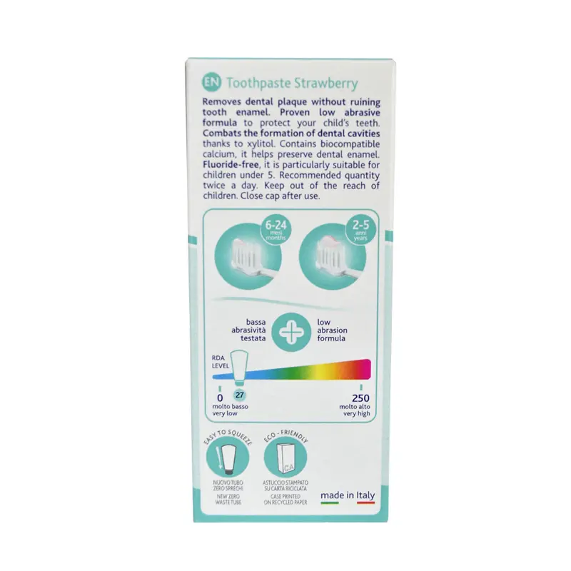 [CÓ BILL] Kem đánh răng cho bé CHICCO - Nhập khẩu Italia - Chứng nhận an toàn cho bé - Size to tiết kiệm 50ml 6