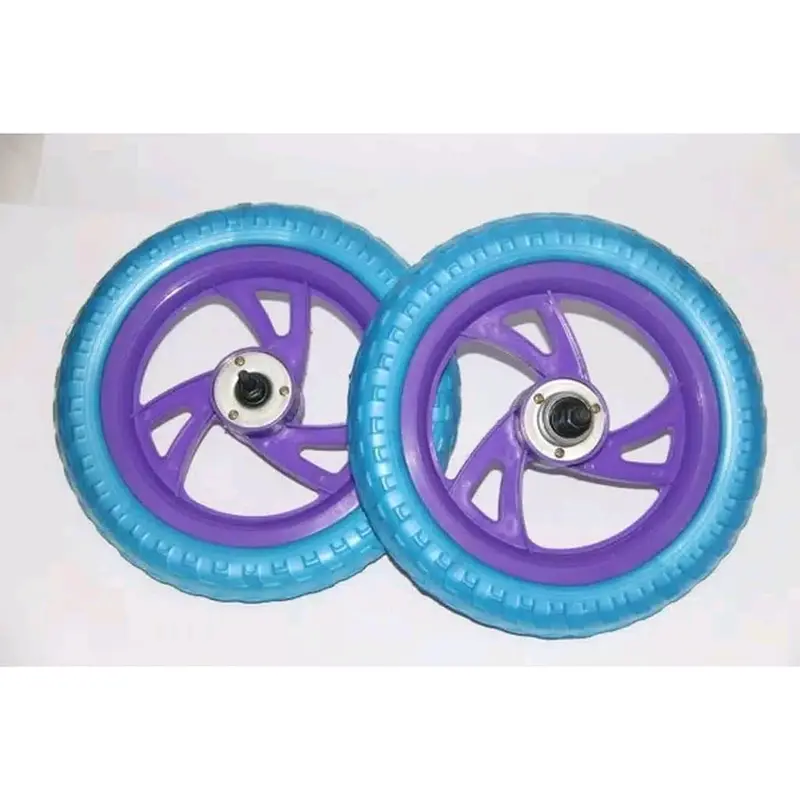 Sepasang Roda Busa untuk Sepeda Anak Ukuran 12 Inch dengan As - Outdoor 3